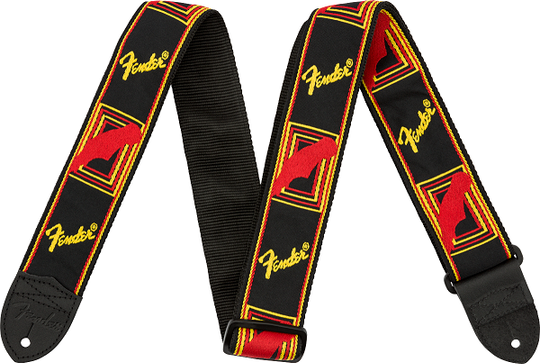 Fender Monogrammed Strap B/Y/R