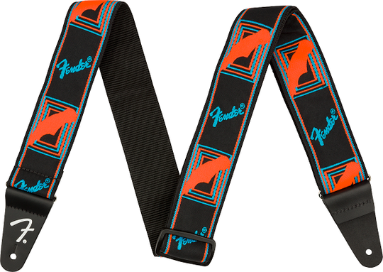 Fender Neon Monogrammed Strap B/O