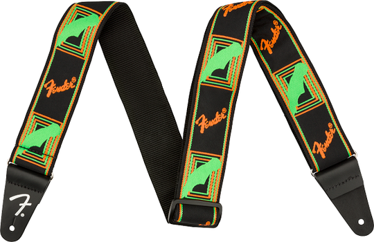 Fender Neon Monogrammed Strap G/O