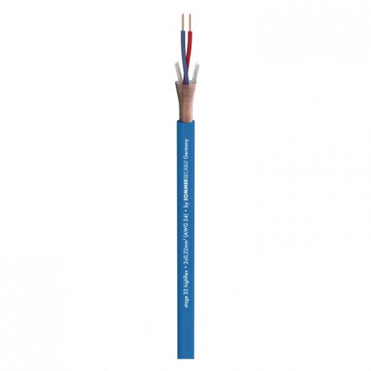 Sommer Stage 22 Highflex Microfoonkabel Blauw