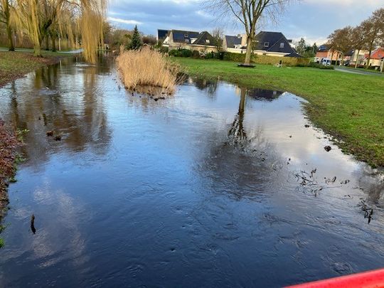 Hoog water in de Heiakker