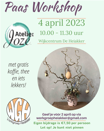 Paas Workshop: maak een paasbloemstuk - 4 april 2023