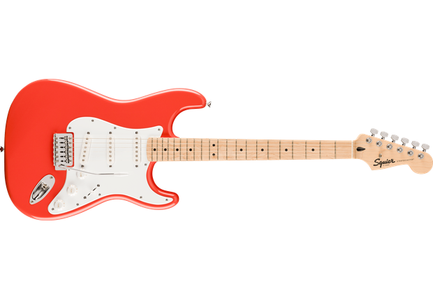 Squier sonic strat fiesta red.png