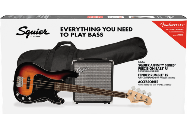 Fender Squier PJ Bass Pack 3TS - Muziek Service Schijndel